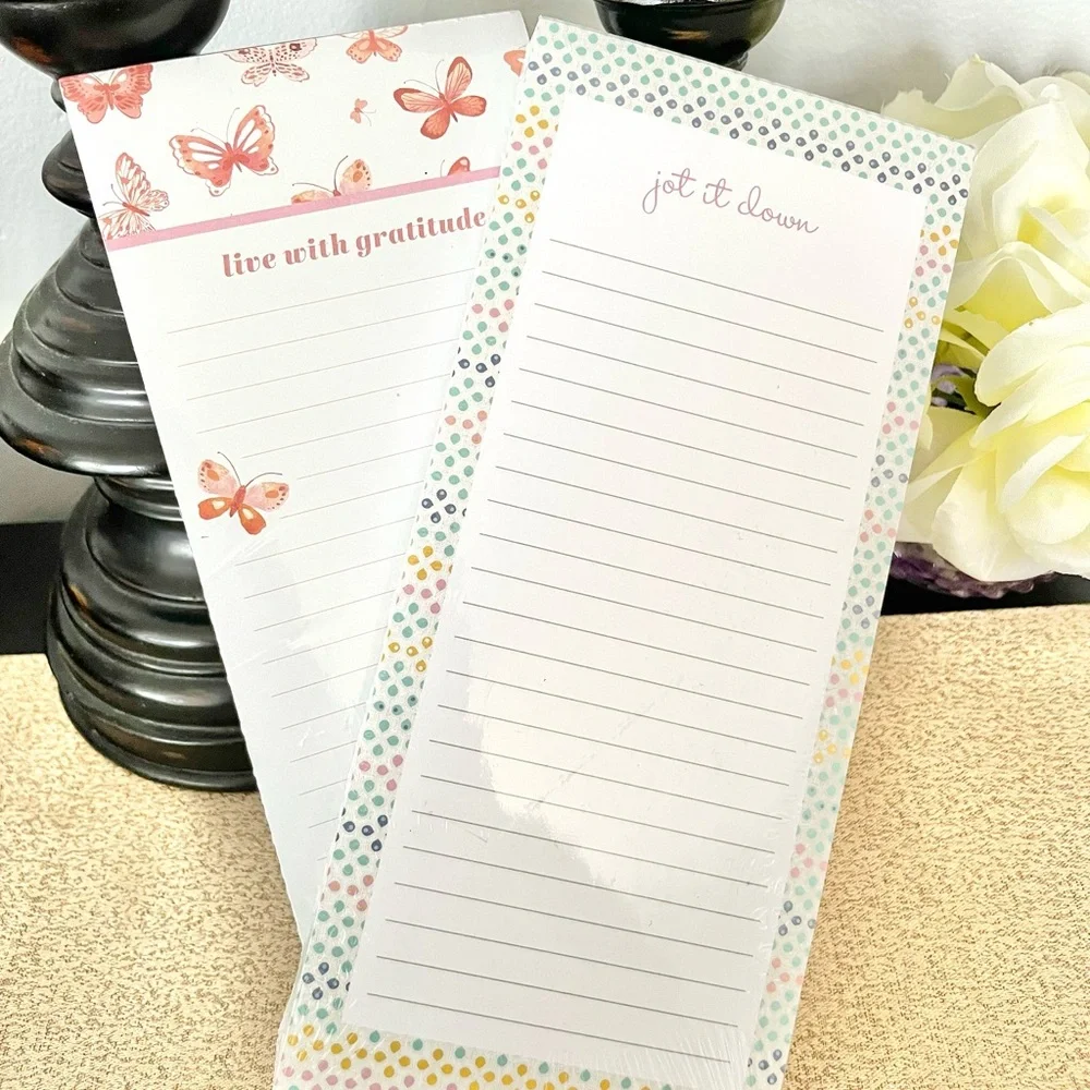 NWT Colorful Polka Dot Gratitude Notebook/Journal Notepad Stationery Bundle